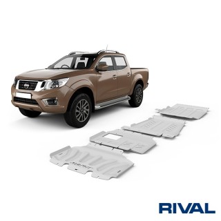 Zestaw osłon Rival aluminium 6 mm — chłodnica, silnik, skrzynia, reduktor — Renault Alaskan od 2017 - ujęcie 2