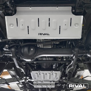 Zestaw osłon Rival — chłodnica z drążkami, skrzynia biegów, reduktor — aluminium 6 mm — Land Cruiser serii 76-79 od - ujęcie 2