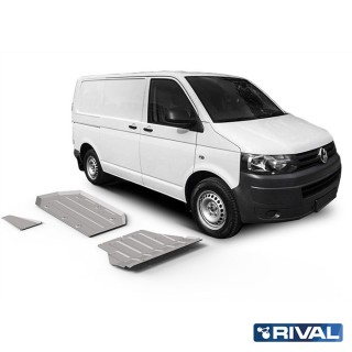 Zestaw osłon Rival — silnik ze skrzynią, wydech, zbiornik paliwa — aluminium 6 mm — VW T6 od 2015 - ujęcie 2