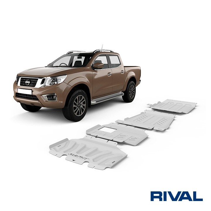 Zestaw osłon Rival — chłodnica, silnik, skrzynia, reduktor — Renault Alaskan / Nissan Navara / Mercedes X-Class - ujęcie 2