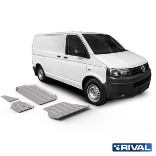 Zestaw osłon Rival z osłoną dyferencjału — aluminium 6 mm — VW T6 4WD od 2015, bez Euro6 - ujęcie 2