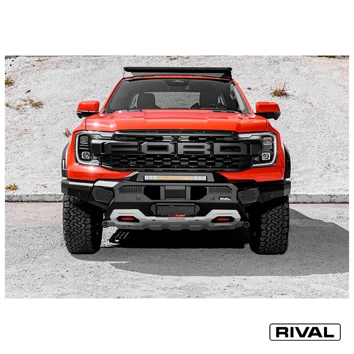 Zderzak przedni aluminiowy Rival 6 mm z oświetleniem LED — Ford Ranger Raptor od 2022 - ujęcie 3