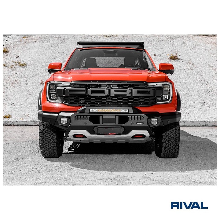 Zderzak przedni aluminiowy Rival 6 mm z oświetleniem LED — Ford Ranger Raptor od 2022 - ujęcie 4