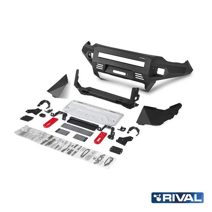 Zderzak przedni aluminiowy Rival bez LED — Isuzu D-Max 2021-2023