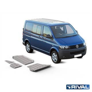 Zestaw osłon Rival z osłoną dyferencjału — aluminium 4 mm — VW T6 4WD od 2015, bez Euro6 - ujęcie 2