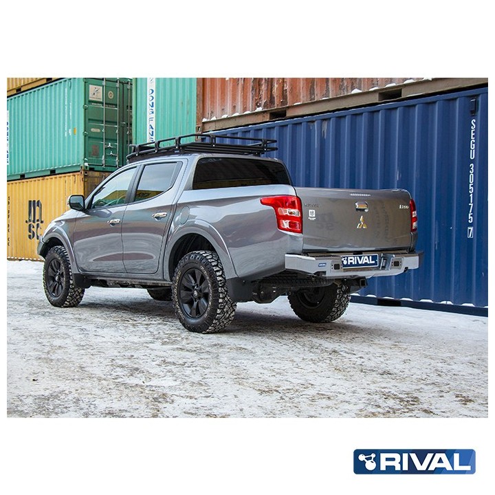 Zderzak tylny aluminiowy Rival bez LED — Mitsubishi L200 2015-2019 - ujęcie 2