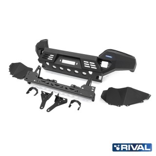 Zderzak przedni aluminiowy Rival z LED — Toyota Hilux 2017-2020
