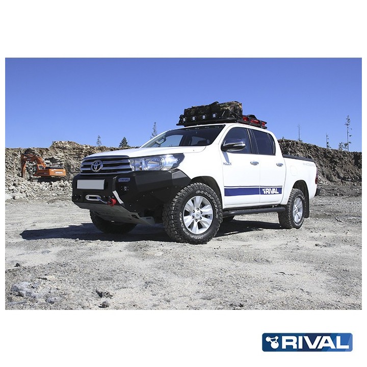 Zderzak przedni aluminiowy Rival z LED — Toyota Hilux Revo 2015-2020 - ujęcie 6