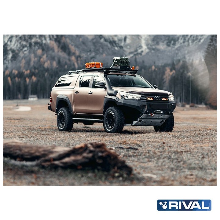 Zderzak przedni aluminiowy Rival z LED — Toyota Hilux Revo 2015-2020 - ujęcie 8