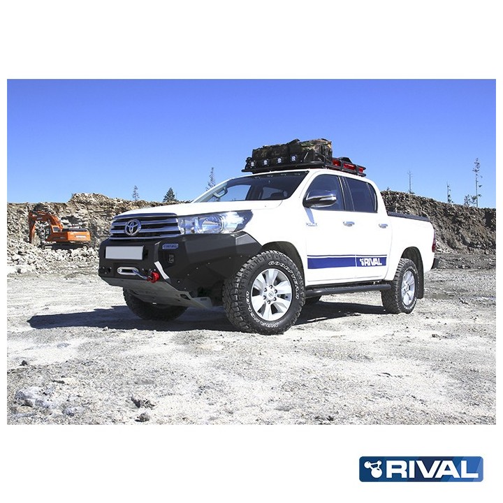 Zderzak przedni aluminiowy Rival z LED — Toyota Hilux Revo 2015-2020 - ujęcie 10