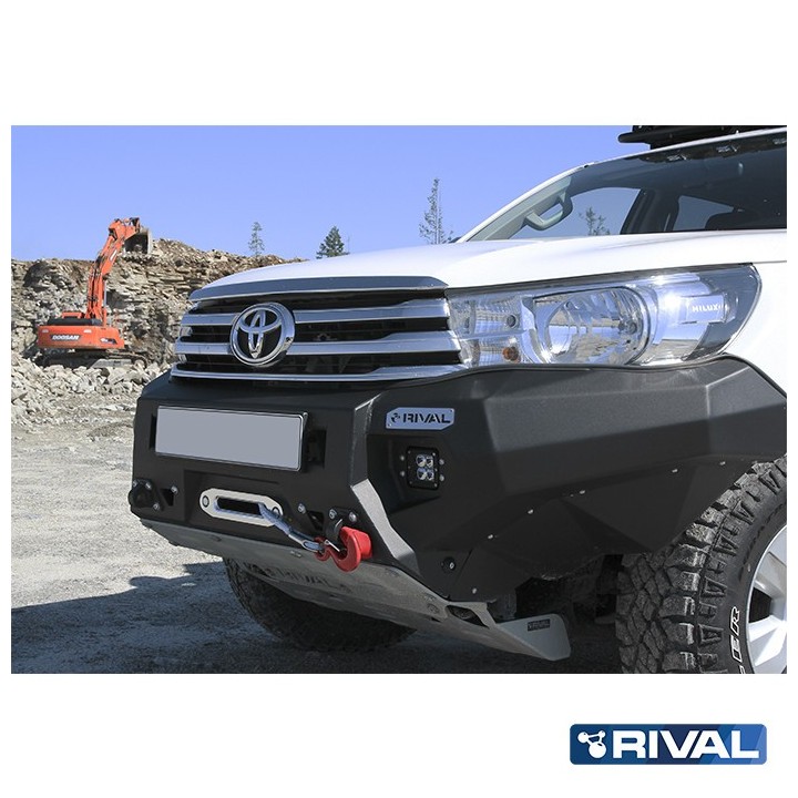 Zderzak przedni aluminiowy Rival z LED — Toyota Hilux Revo 2015-2020 - ujęcie 12