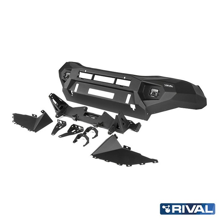 Zderzak przedni aluminiowy Rival z LED — Toyota Hilux Vigo 2011-2015 - ujęcie 4