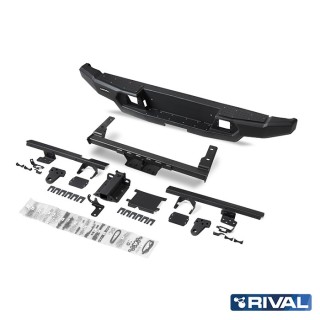 Zderzak tylny aluminiowy Rival bez LED — Ford Ranger od 2022
