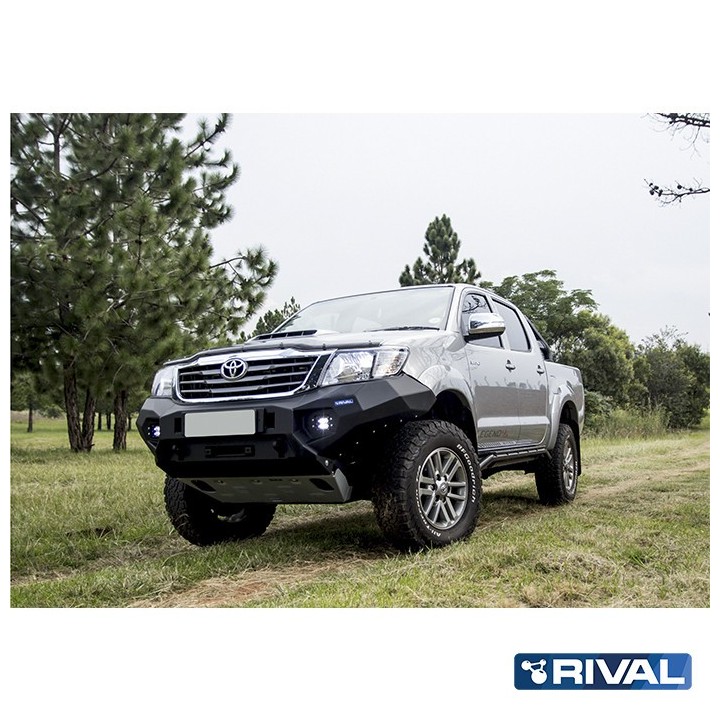 Zderzak przedni aluminiowy Rival z LED — Toyota Hilux Vigo 2011-2015 - ujęcie 6