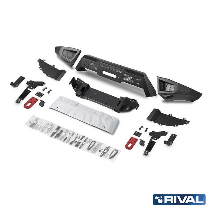 Zderzak przedni aluminiowy Rival z LED — Toyota Land Cruiser 300 od 2021