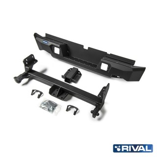 Zderzak tylny aluminiowy Rival z oświetleniem LED — Isuzu D-Max 2012-2021