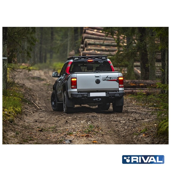 Zderzak tylny aluminiowy Rival — Volkswagen Amarok 2010-2020 - ujęcie 2