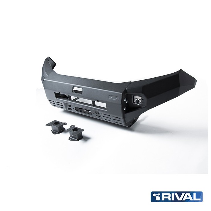 Zderzak przedni aluminiowy Rival 6 mm z oświetleniem LED — Nissan Navara 2014-2021 - ujęcie 4
