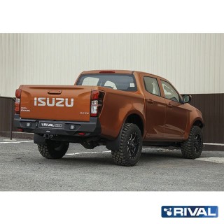Zderzak tylny aluminiowy Rival bez LED — Isuzu D-Max 2021-2023 - ujęcie 2