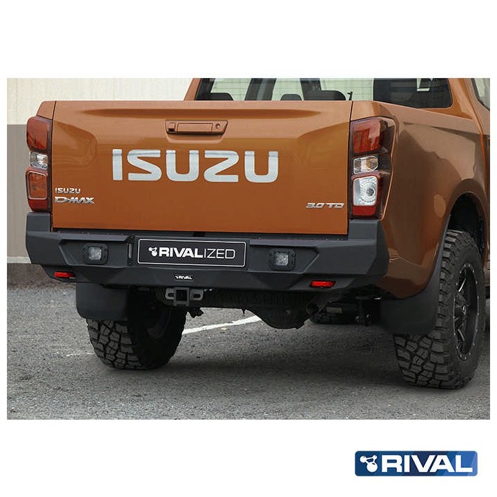 Zderzak tylny aluminiowy Rival bez LED — Isuzu D-Max 2021-2023 - ujęcie 3