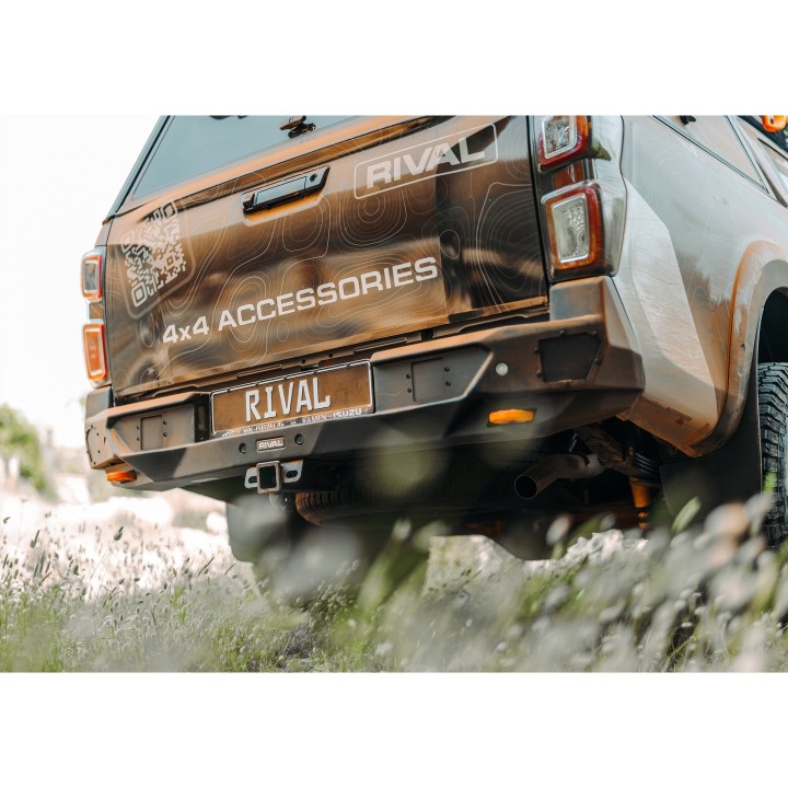Zderzak tylny aluminiowy Rival bez LED — Isuzu D-Max 2021-2023 - ujęcie 4