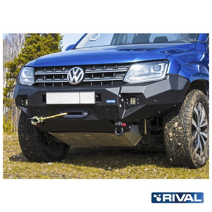 Zderzak przedni aluminiowy Rival z oświetleniem LED, czarny — Volkswagen Amarok 2010-2016 i 2016-2020 - ujęcie 11