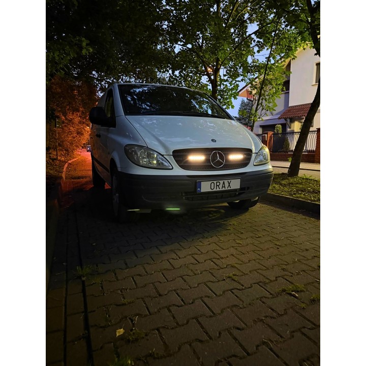Mocowania lamp LED w atrapę Mercedes Vito W639 03-14