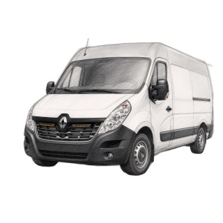 Mocowania lamp LED w atrapę Renault Master III X62