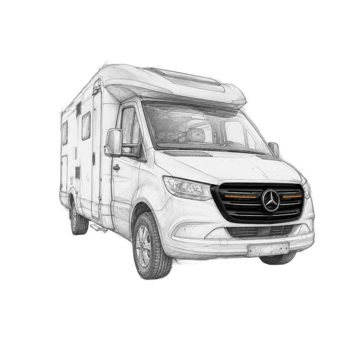 Lampy LED OSRAM z mocowaniami — Sprinter W907 W910
