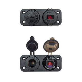 Gniazda 12V i USB do systemu solarnego Cascadia 4x4