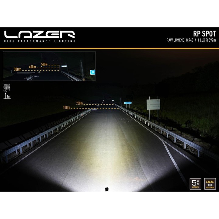 Lampa robocza LED LAZER RP SPOT – 8 940 lm – 785 m