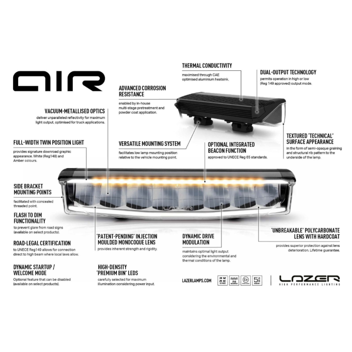 Lampa ostrzegawcza LAZER AIR-90 - ujęcie 7