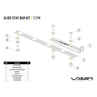 Uchwyt stabilizujący lamp serii GLIDE LAZER High Performance LED Lighting - ujęcie 2