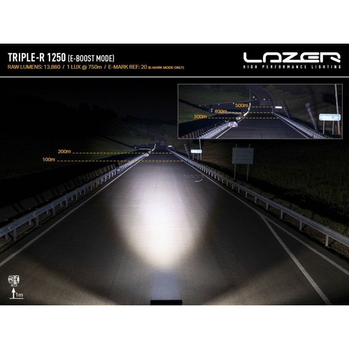 Lampa LAZER TRIPLE-R 1250 (Gen2) z zestawem do montażu w