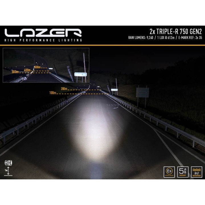 Zestaw dwóch lamp LAZER TRIPLE-R 750 (Gen2) - Toyota Hilux