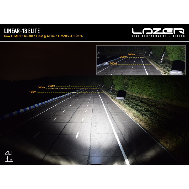 Zestaw lampy LAZER Linear 18 Elite+ - Toyota Tacoma TRD