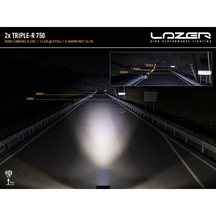 Zestaw dwóch lamp LAZER TRIPLE-R 750 (Gen2) - Ford Transit