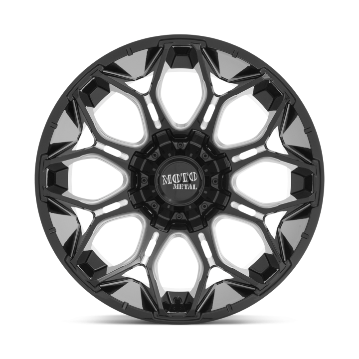 Felga aluminiowa MO808 SNIPER Gloss Black Milled MOTO METAL - ujęcie 3