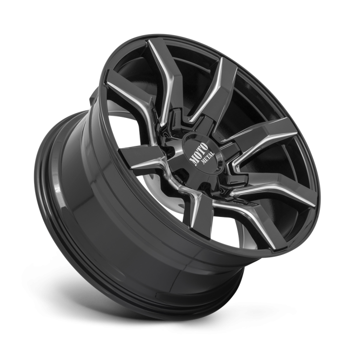 Felga aluminiowa MO804 SPIDER Gloss Black Milled MOTO METAL - ujęcie 2