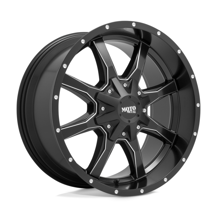 Felga aluminiowa MO970 Semi Gloss Black Milled MOTO METAL