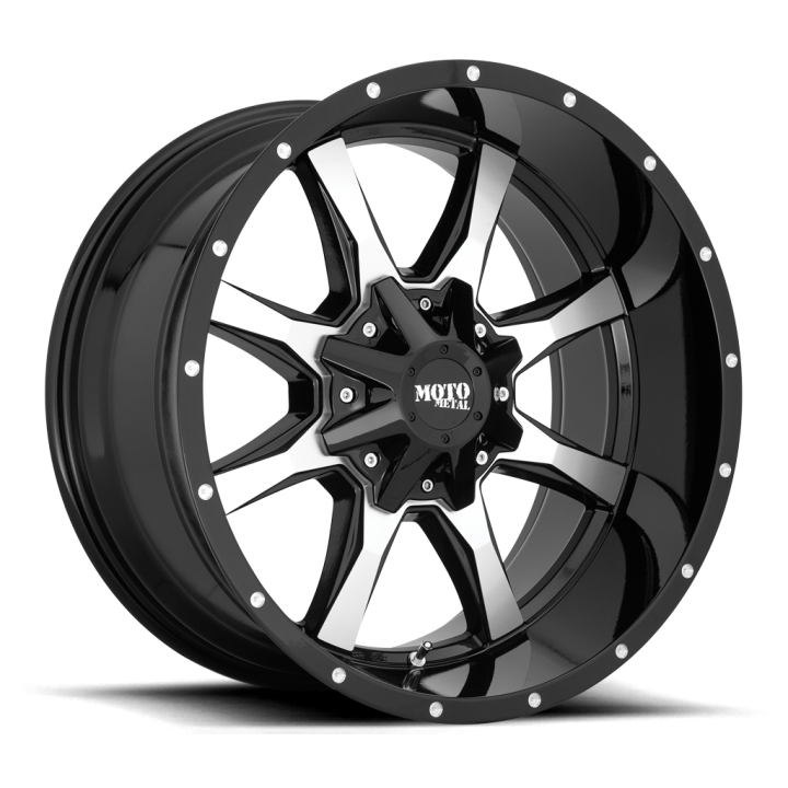 Felga aluminiowa MO970 Gloss Black Machined MOTO METAL