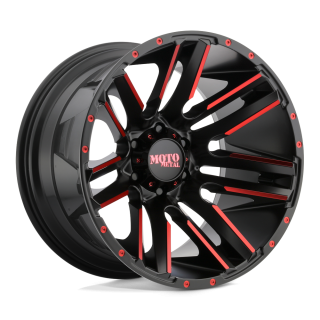 Felga aluminiowa MO978 RAZOR Satin Black Machined W/ Red Clear Coat MOTO METAL