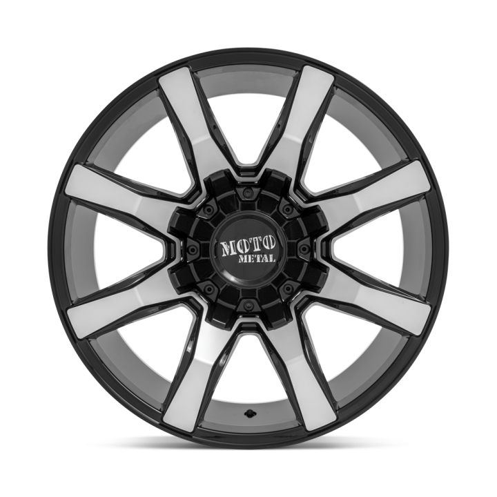 Felga aluminiowa MO804 SPIDER Gloss Black Machined MOTO METAL - ujęcie 2