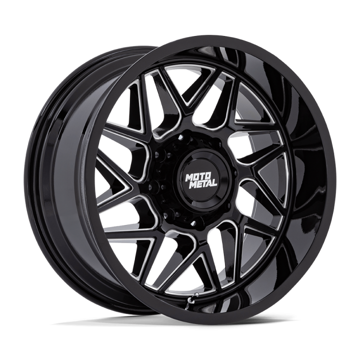 Felga aluminiowa MO812 TURBINE Gloss Black Milled MOTO METAL