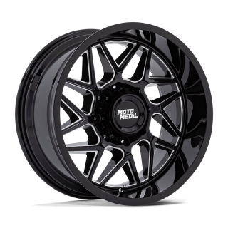 Felga aluminiowa MO812 TURBINE Gloss Black Milled MOTO METAL