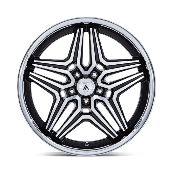 Felga aluminiowa AB046 DUKE Gloss Black Machined ASANTI - ujęcie 3