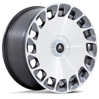 Felga aluminiowa AB045 ARISTOCRAT Gloss Platinum Bright Mach Fc ASANTI