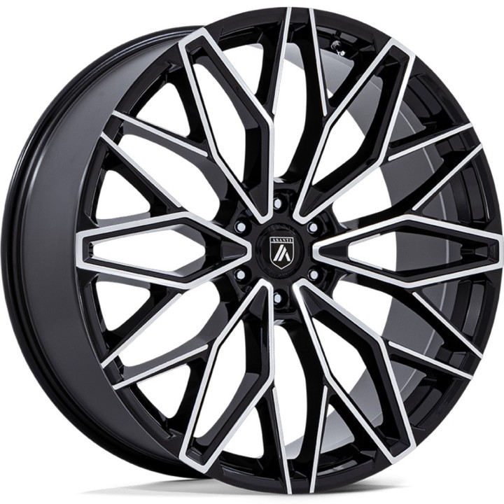 Felga aluminiowa AB050 MOGUL 6 Gloss Black W/ Machined Face ASANTI