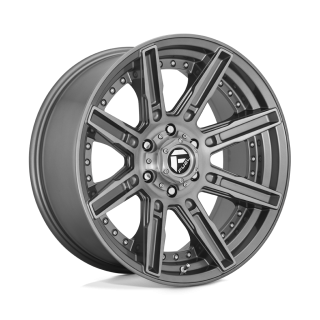 Felga aluminiowa D710 ROGUE PLATINUM Brushed Gun Metal Tinted Clear FUEL