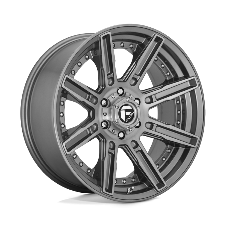 Felga aluminiowa D710 ROGUE PLATINUM Brushed Gun Metal Tinted Clear FUEL
